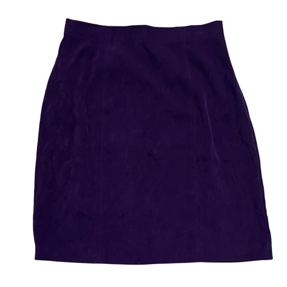 Vintage Norton McNaughton Skirt Dark Purple Size 12 - Picture 5 of 12